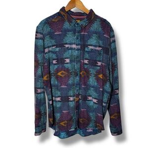 Stapleford Aztec Green Button Down Shirt Size XL 100% Cotton NWT Brand New